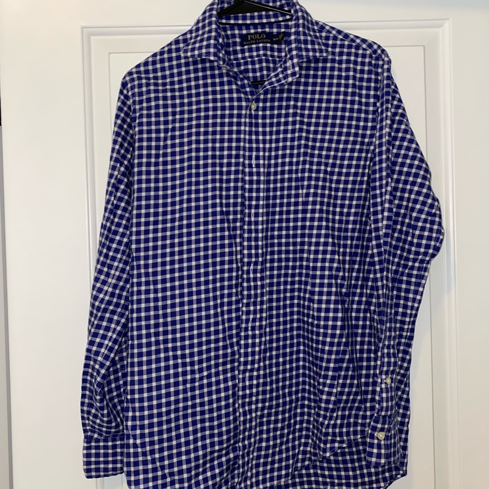 Polo Ralph Lauren Blue/White Checked Button down